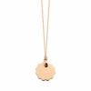 Collier Ginette NY ARTIST SCALLOPED DISC ON CHAIN Or Rose