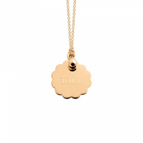 Collier Ginette NY ARTIST SCALLOPED DISC ON CHAIN Or Rose