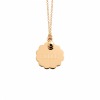 Collier Ginette NY ARTIST SCALLOPED DISC ON CHAIN Or Rose