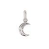 Pendentif gigi CLOZEAU Lune & Diamant Or Blanc