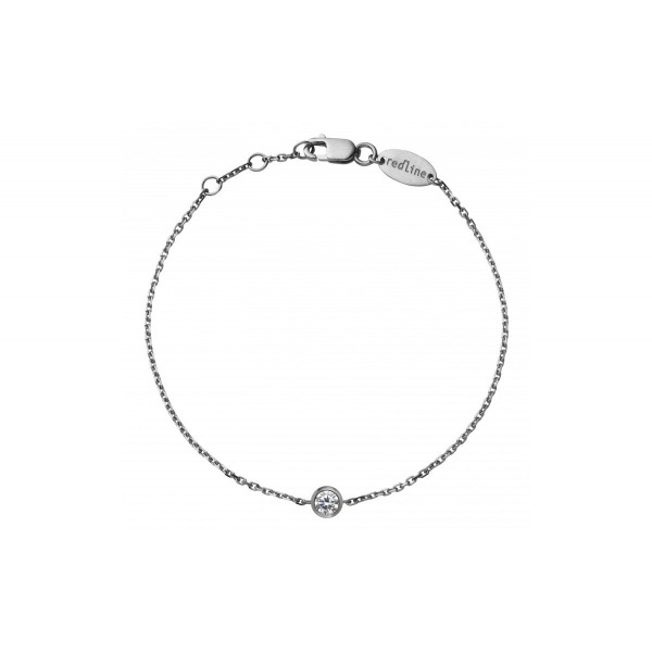 Bracelet Redline PURE 1 Diamant 0.10 ct or blanc Rhodié noir
