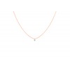 Collier La Brune & La Blonde 360° Diamant 0.07 carat or rose