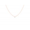 Collier La Brune & La Blonde 360° Diamant 0.07 carat or rose