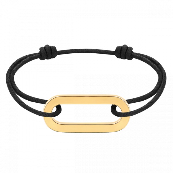 Bracelet sur cordon Maillon XL Or Jaune