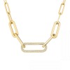 Collier Maillon Dinh Van L or jaune et diamants