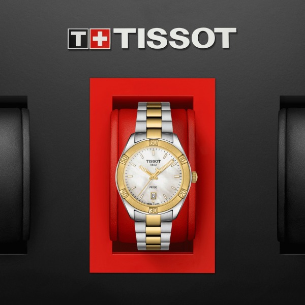 Montre Tissot PR 100 Sport Chic Acier inoxydable 316L