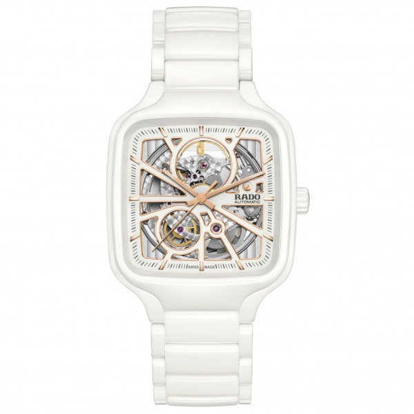 Montre Rado True Square Automatic Open Heart 38mm Cadran Blanc