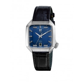 Montre MARCH LA.B AM2 Automatique 39 mm Navy Bracelet en alligator noir