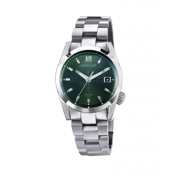 Montre MARCH LA.B AM89 Automatique Cadran Forest Bracelet Acier