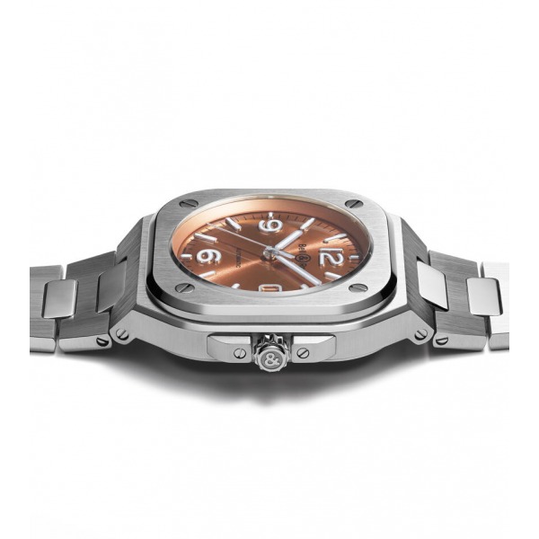 Montre BELL & ROSS BR05 Copper Brown Bracelet Acier