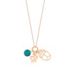 Collier Ginette NY TWENTY TURQUOISE 3 CHARMS ON CHAIN