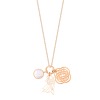 Collier Ginette NY TWENTY PINK MOP 3 CHARMS ON CHAIN