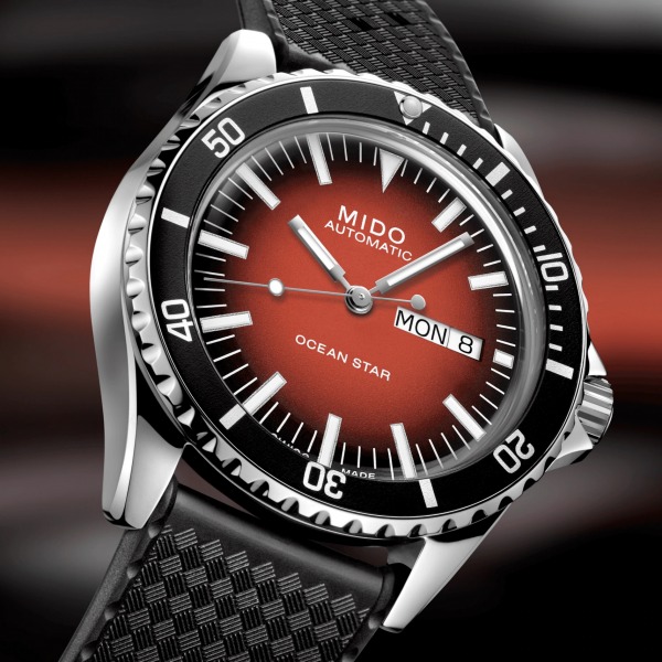 Montre Mido Ocean Star Tribute Cadran Rouge