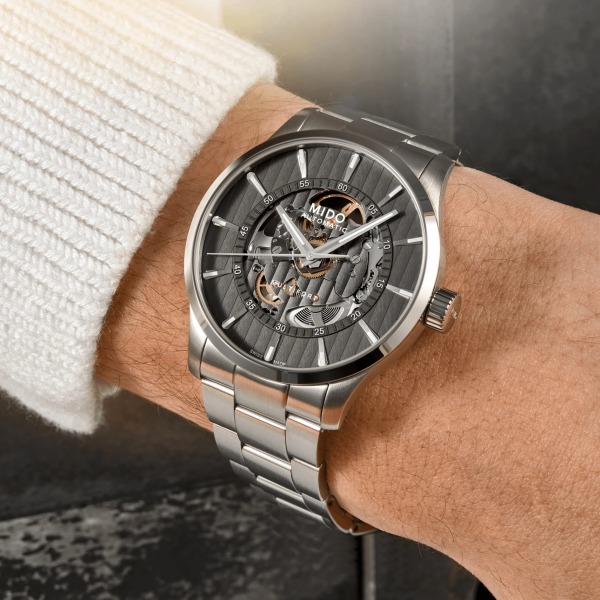 Montre Mido Multifort Skeleton Vertigo Bracelet Acier