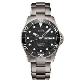 Montre Mido Ocean Star 200c Titanium Cadran Noir Bracelet Titane