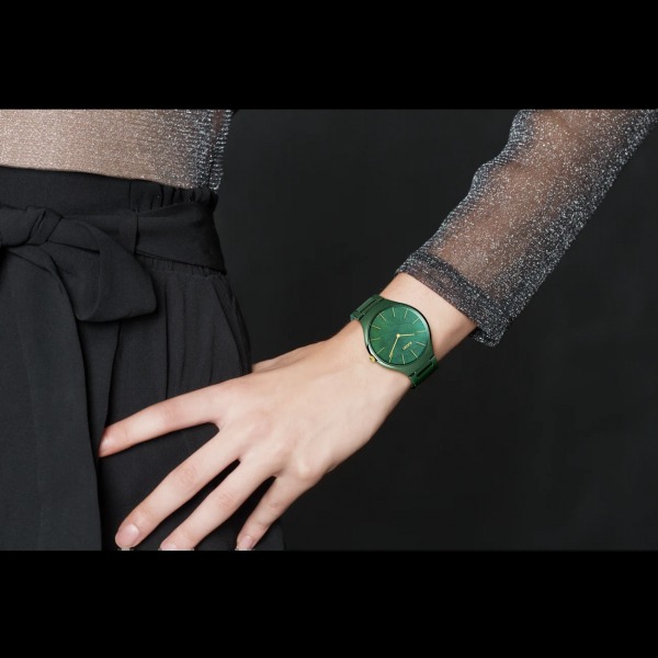 Montre Rado True Thinline Cadran Vert Bracelet Céramique