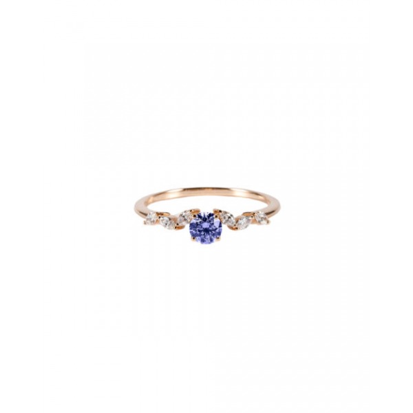 Bague La Marquisette Alix TANZANITE En Or Rose 18 Carats