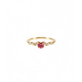Bague La Marquisette Alix Rhodolite En Or Jaune 18 Carats