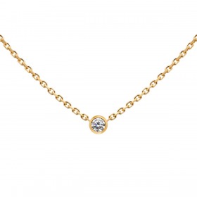 Collier Redline Bébé Pure chaîne or jaune et diamant
