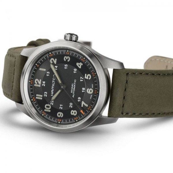 Montre Hamilton Khaki Field Titanium Auto Cadran Noir