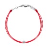 Bracelet Redline Queen Bébé multi fil avec une perle martelée or