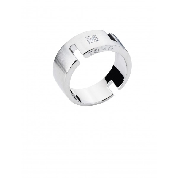 Bague TOM G Cesame Or Blanc Diamant