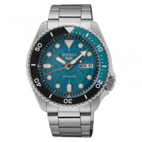 Montre Seiko 5 Cadran Bleu Bracelet Métal