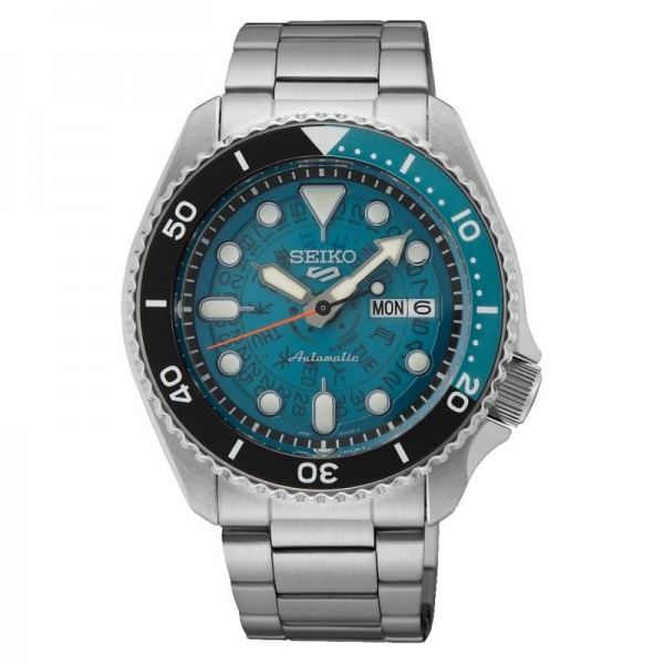 Montre Seiko 5 Cadran Bleu Bracelet Métal