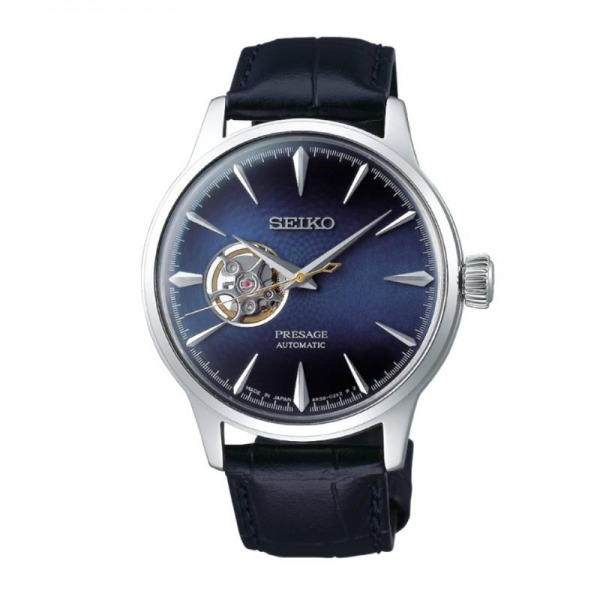 Montre Seiko Presage Automatique Cocktail Blue Moon Coeur Ouvert