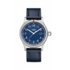 Montre Hanhart PIONEER 42 mm Bleu bracelet cuir de veau bleu