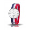 Montre LIP Dauphine Bracelet Bleu Blanc Rouge