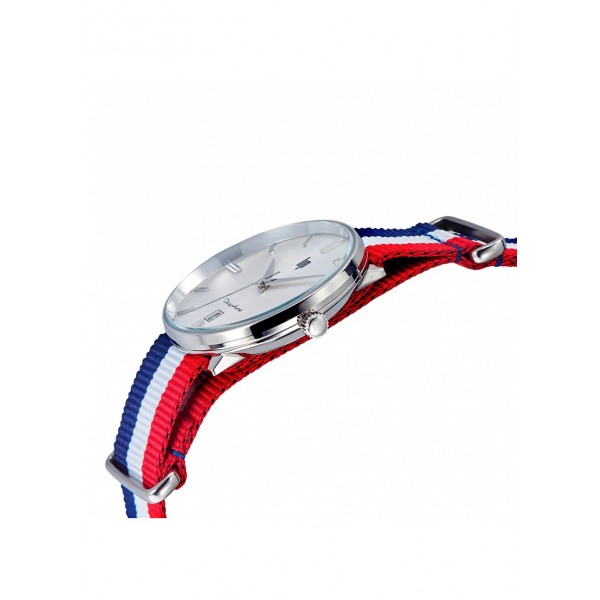 Montre LIP Dauphine Bracelet Bleu Blanc Rouge