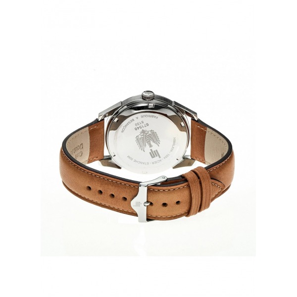 Montre LIP Himalaya 40mm Cadran Argent Bracelet Cuir