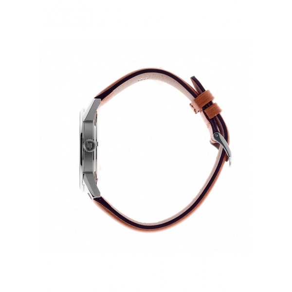 Montre LIP Himalaya 40mm Cadran Argent Bracelet Cuir