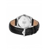 Montre LIP Himalaya 40mm Cadran Argent Bracelet Cuir Noir