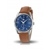 Montre LIP Himalaya 40mm Cadran Bleu Bracelet Cuir Marron