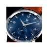 Montre LIP Himalaya 40mm Cadran Bleu Bracelet Cuir Marron