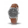 Montre LIP Himalaya 40mm Cadran Gris Bracelet Cuir Marron