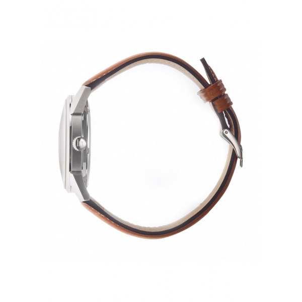 Montre LIP Himalaya 40mm Cadran Gris Bracelet Cuir Marron