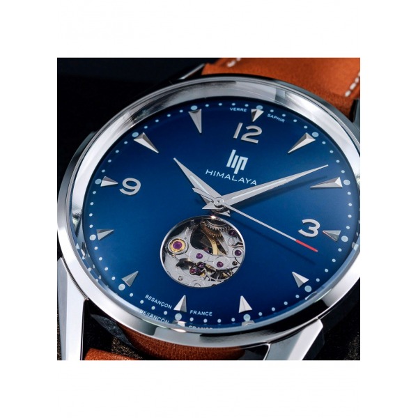 Montre LIP Himalaya 40mm Cœur Battant Cadran Bleu