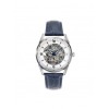 Montre LIP Himalaya 40mm Cadran Squelette Bracelet Cuir Bleu