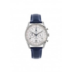 Montre LIP Himalaya 40mm Chronographe Cadran Blanc Bracelet Cuir