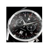 Montre LIP Himalaya 40mm Chronographe Cadran Noir Bracelet Cuir
