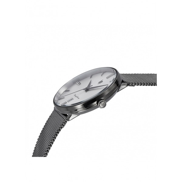 Montre LIP Dauphine Bracelet acier noir titane, mailles milanaises