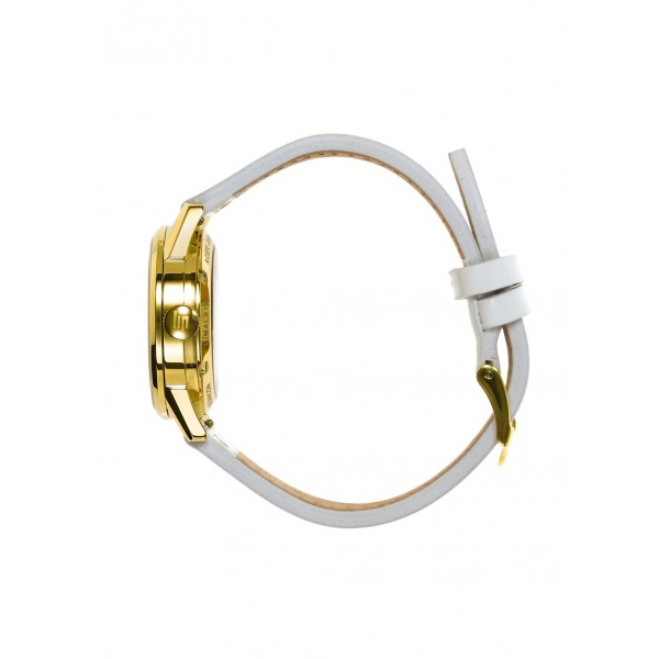 Montre LIP Femme Himalaya 33 mm Cadran blanc Bracelet cuir lisse blanc