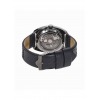 Montre LIP Homme GDG 39 mm Cadran squelette noir mat bracelet cuir noir