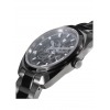 Montre LIP Homme GDG 39 mm Cadran squelette noir mat bracelet acier