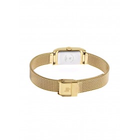 Montre LIP Femme T13 Cadran blanc bracelet maille milanaise doré