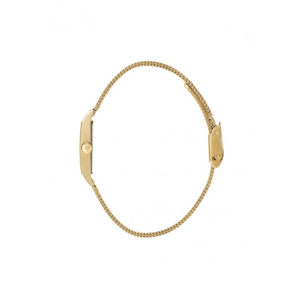 Montre LIP Femme T13 Cadran blanc bracelet maille milanaise doré