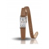 Montre LIP Femme T13 Cadran blanc bracelet cuir lisse marron clair